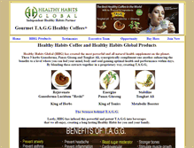 Tablet Screenshot of healthyhabitshealthycoffee.com